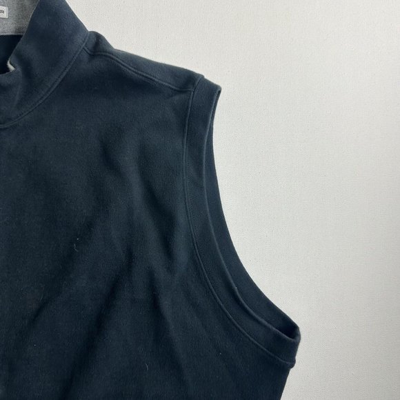 Peter Millar Crown Sweater Fleece Vest Full Zip Navy Blue Golf Mens Sz Large - Picture 4 of 9